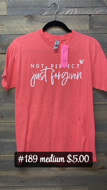 #189 MEDIUM JUST FORGIVEN TEE
