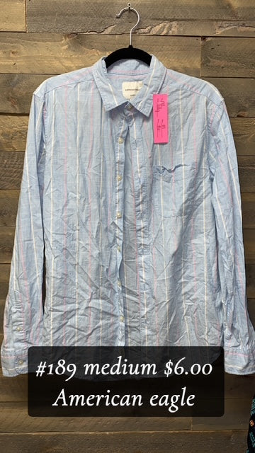 #189 MEDIUM AE BUTTON UP