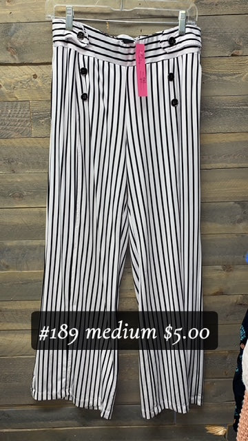 #189 MEDIUM STRIPPED PANTS
