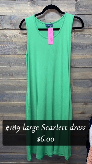 #189 LARGE SCARLETT GREEN DRESS