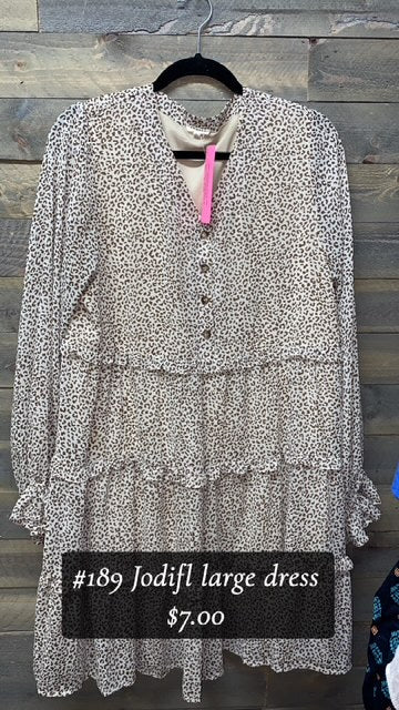 #189 LARGE JODIFL LEOPARD DRESS
