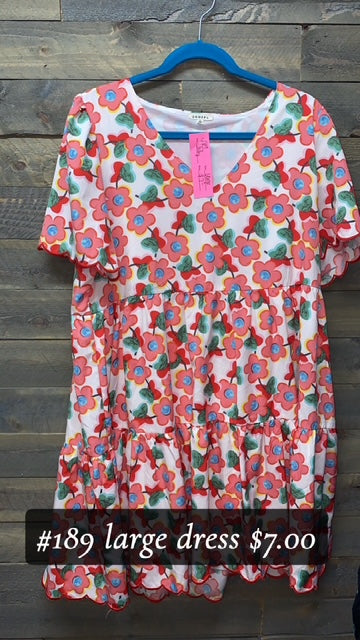 #189 LARGE FLORAL DRESS JODIFL