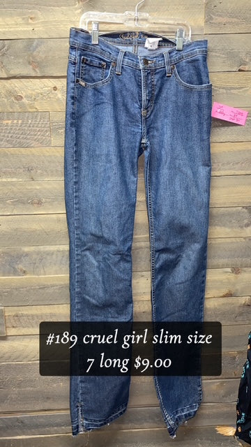 #189 CRUEL GIRL SLIM SLIZE 7L