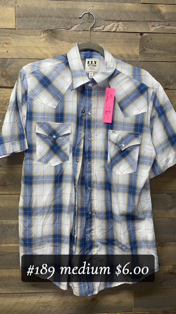 #189 MEDIUM ELY BUTTON UP