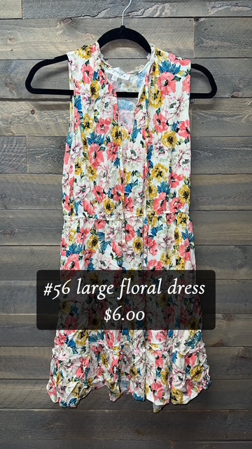#56 LARGE FLORAL DRESS