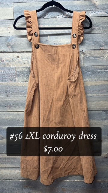 #56 1XL CORDUROY DRESS
