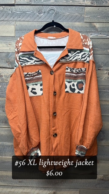 #56 XL LIGHTWEIGHT JACKET WITH POCKETS