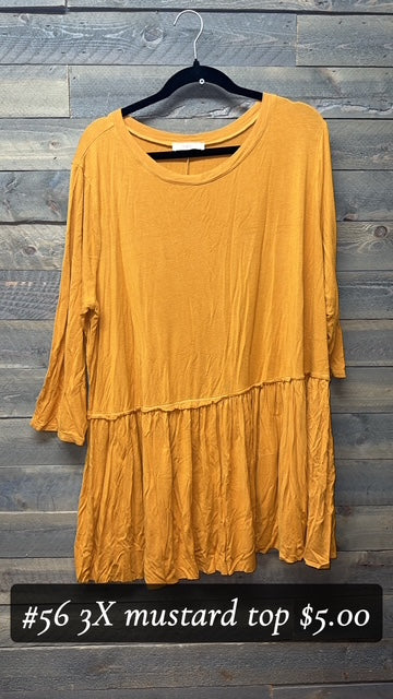 #56 3X MUSTARD TOP