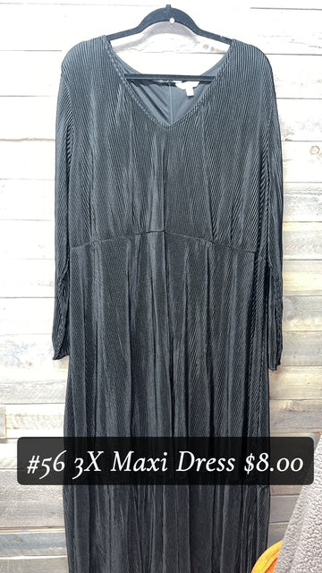#56 3X BLACK MAXI DRESS