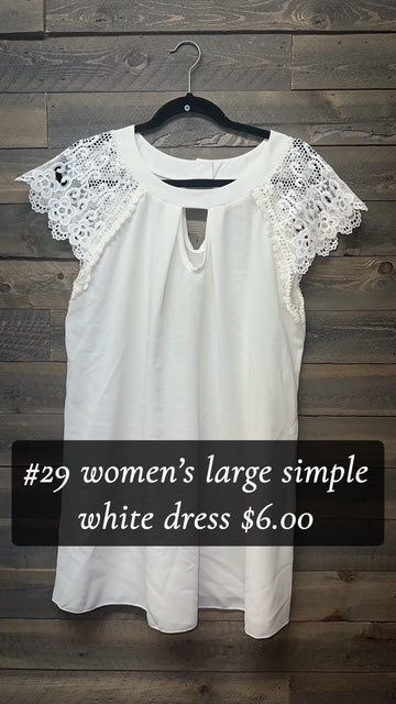 #29 LARGE WHITE DRESS