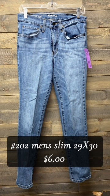 #202 Mens Slim 29X30