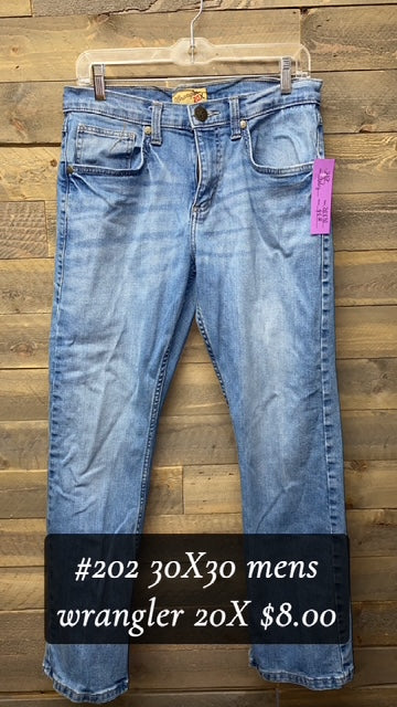 #202 Wranglers 20X 30X30