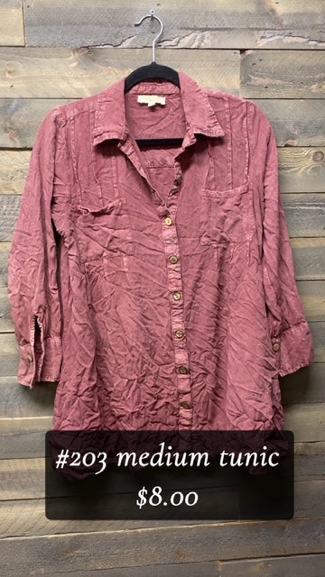 #203 Medium Maroon Tunic