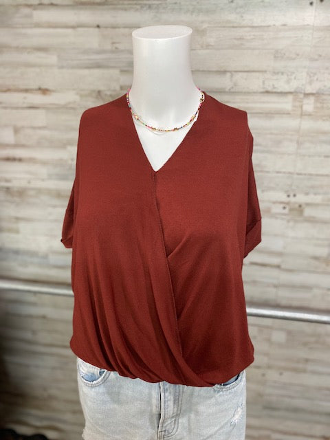 Draped Front Top