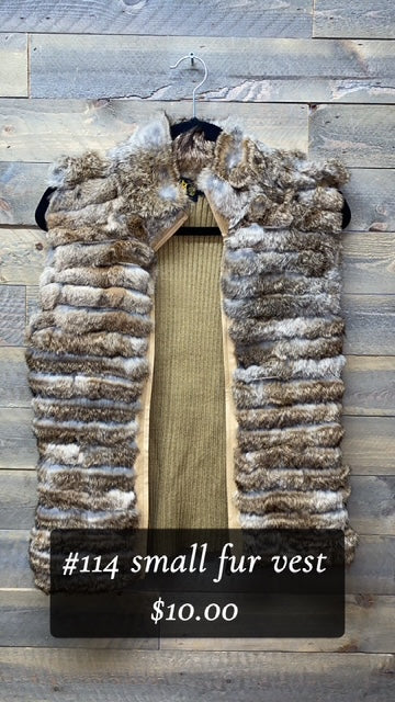 #114 SMALL FUR VEST