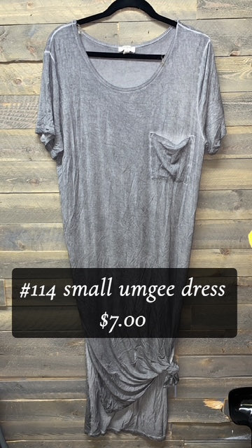 #114 SMALL UMGEE GREY DRESS
