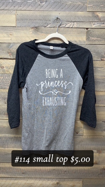 #114 SMALL PRINCESS RAGLAN