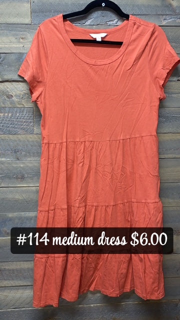 #114 MEDIUM ORANGE DRESS