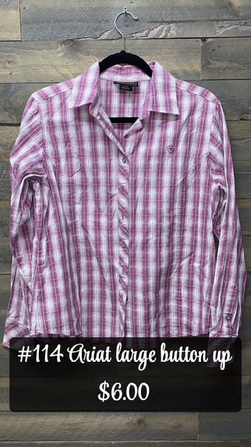 #114 LARGE ARIAT BUTTON UP