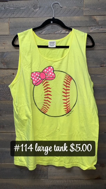#114 LARGE SOFTBALL TANK