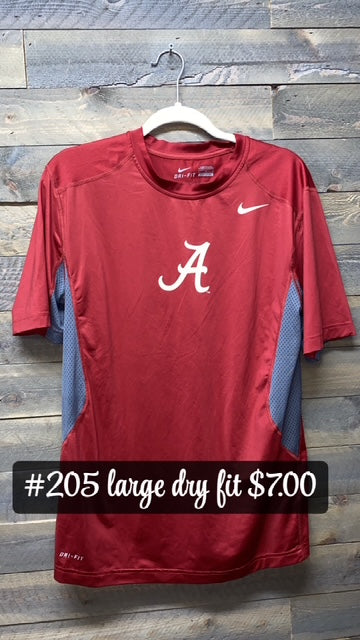 #205 LARGE DRY FIT ALABAMA
