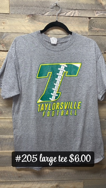 #205 LARGE THS FOOTBALL TEE