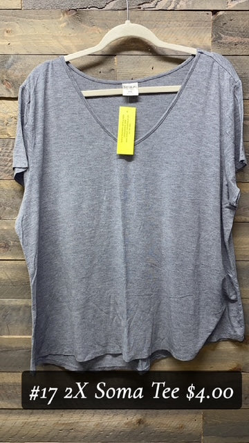 #17 2X GREY SOMA TEE
