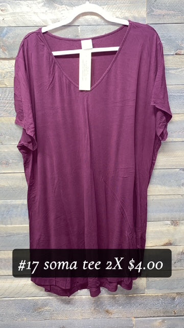 #17 PURPLE 2X SOMA TEE