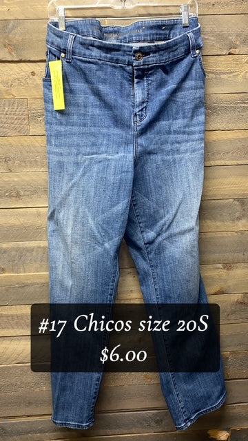 #17 CHICOS SIZE 20S JEANS