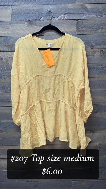 #207 MEDIUM YELLOW CATO TOP