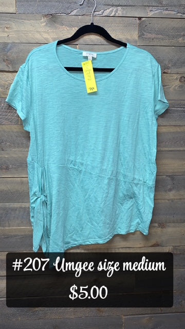 #207 MEDIUM UMGEE BLUE TOP