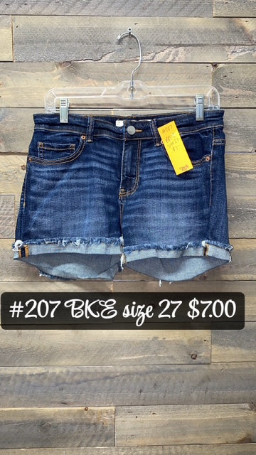 #207 BKE SIZE 27 SHORTS