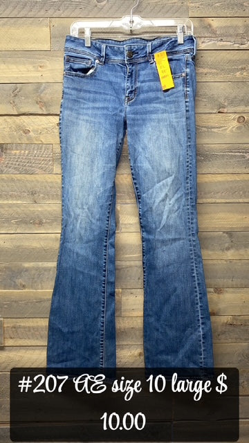 #207 AE SIZE 10L JEANS