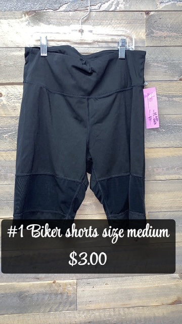 #1 MEDIUM BIKER SHORTS WITH MESH