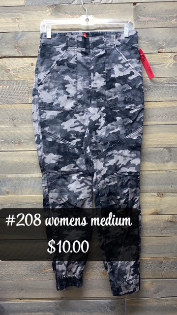 #208 MEDIUM GREY CAMO JOGGERS