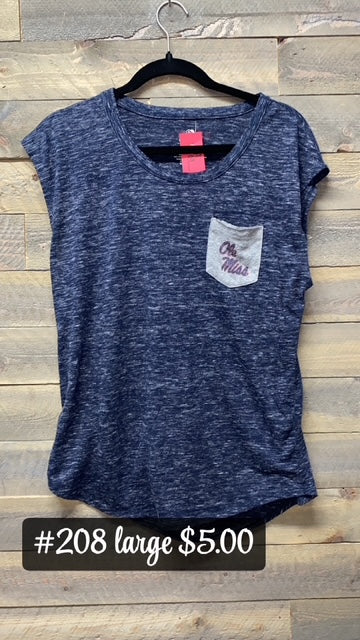 #208 LARGE OLE MISS TEE