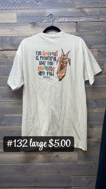 #132 FALL CORN LARGE TEE
