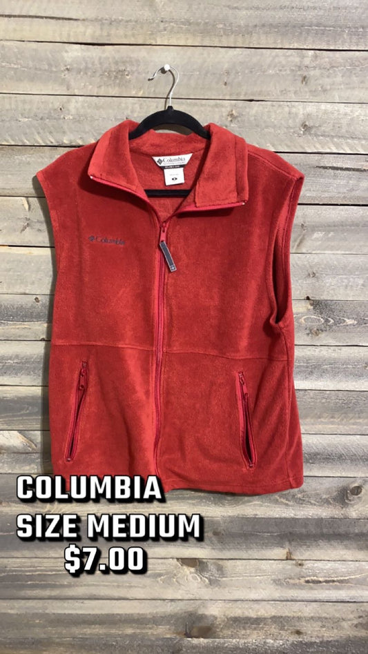 #147 COLUMBIA VEST RED MED 1/24