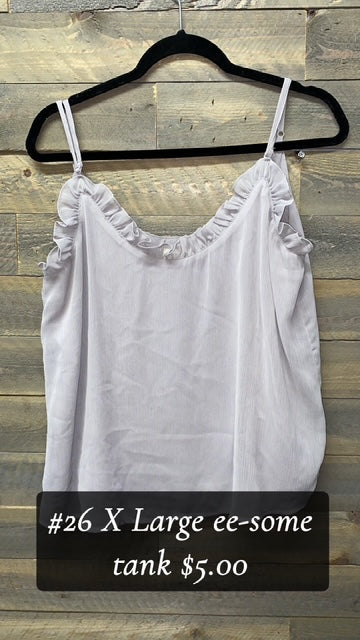 #26 XL GREY EESOME TANK