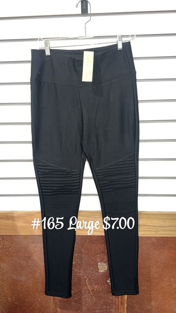 #165 Large Black Leggings