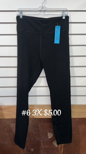 #6 3x Black Leggings