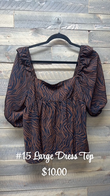 #15 Large Dress Top