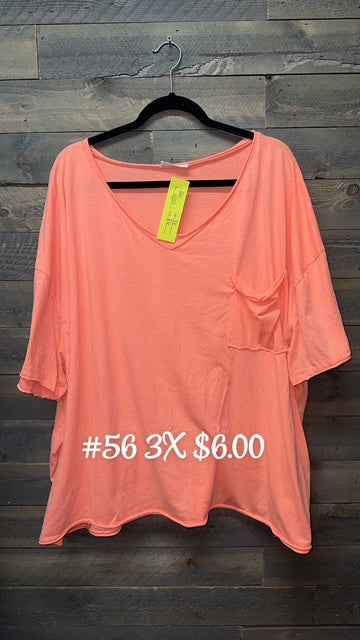 #56 3x Peach Shirt