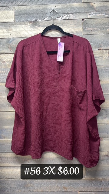 #56 3x Dress Top