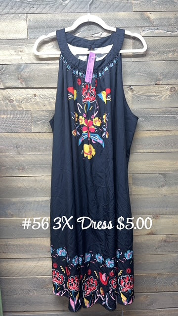#56 3x Black Dress