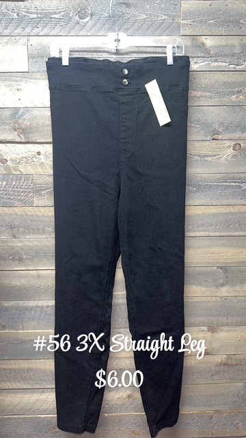 #56 3x Straight Leg Pants