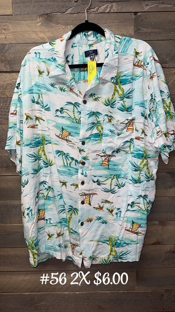 #56 2x Short Sleeve Button Up