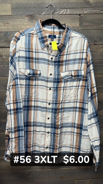 #56 3x Button Up