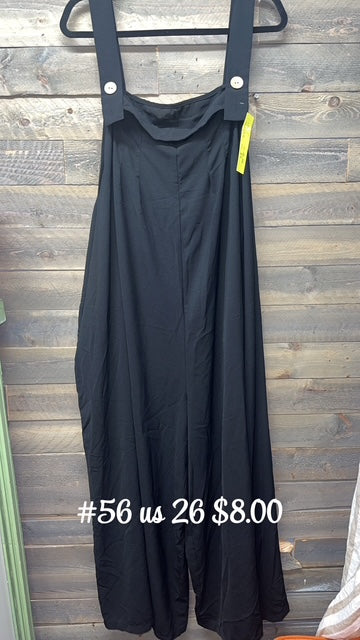 #56 us 26 Black Jumpsuit