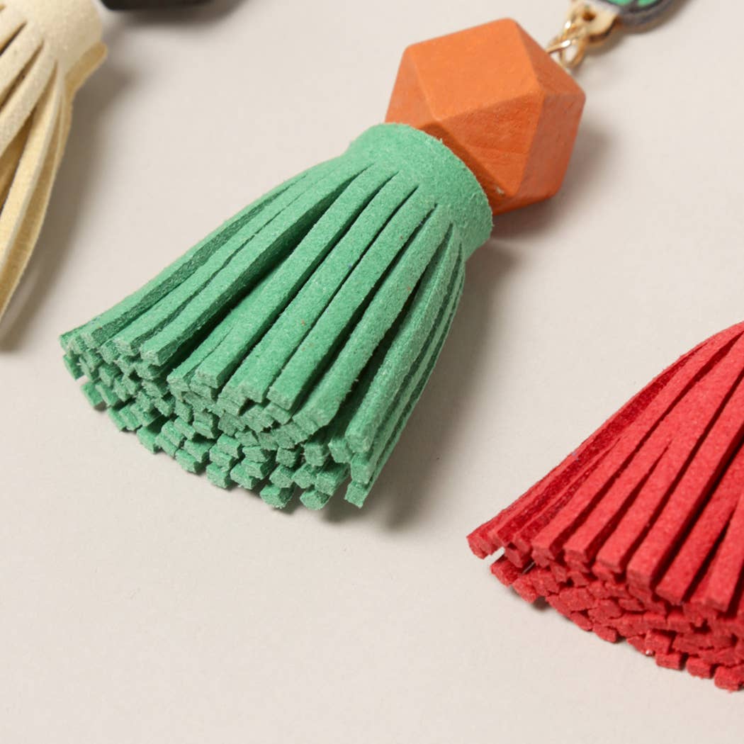 Cactus Tassel Keyring